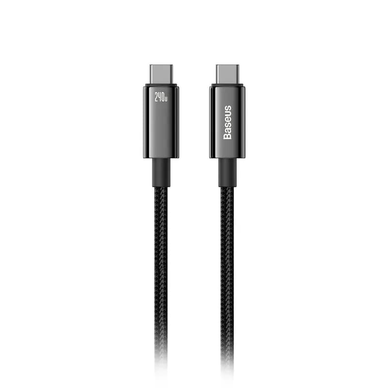 Кабель Baseus USB-C to USB-C 240W 2 м Чорний (Black)