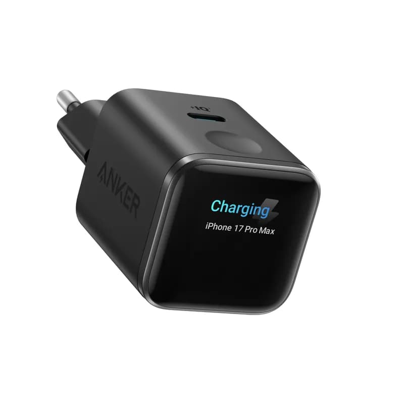 Мережевий зарядний пристрій Anker Nano 45W USB-C з дисплеєм Чорний (Black)