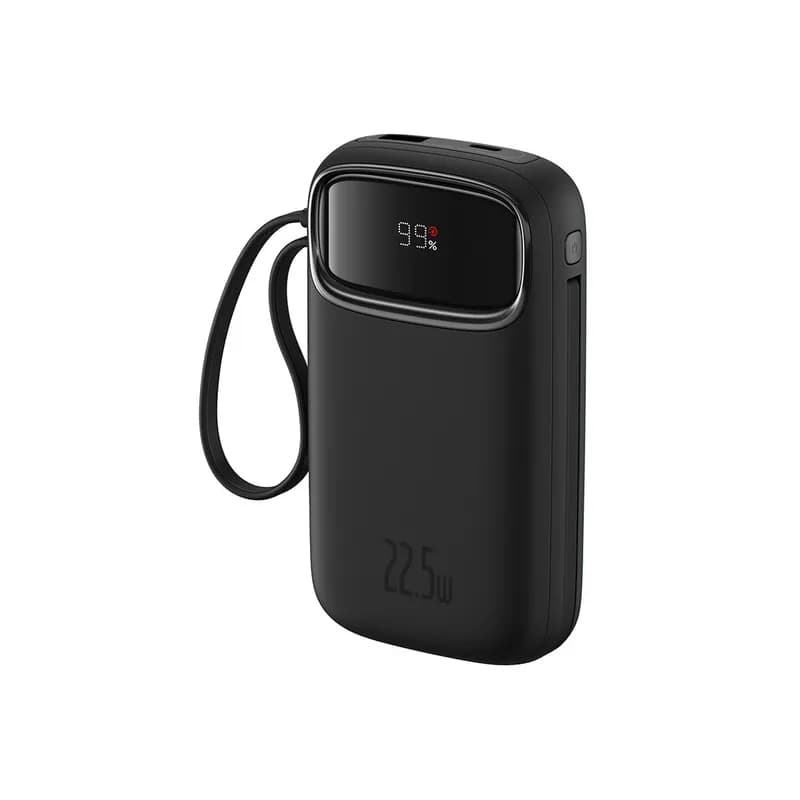 Павербанк Baseus Qpow2 10000 мА·год 22.5W з кабелем Чорний (Black)