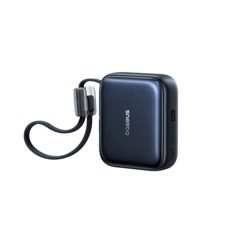 Павербанк Baseus PicoGo AC22 10000 мА·год 45W з кабелем USB-C Чорний (Black)