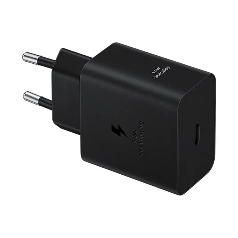 Мережевий зарядний пристрій Samsung 45W USB-C EP-T4511 з кабелем Чорний (Black)