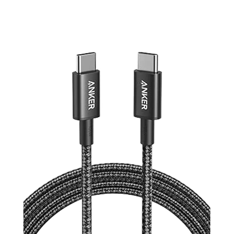 Кабель Anker USB-C to USB-C 100W 1,8 м нейлоновий Чорний (Black)