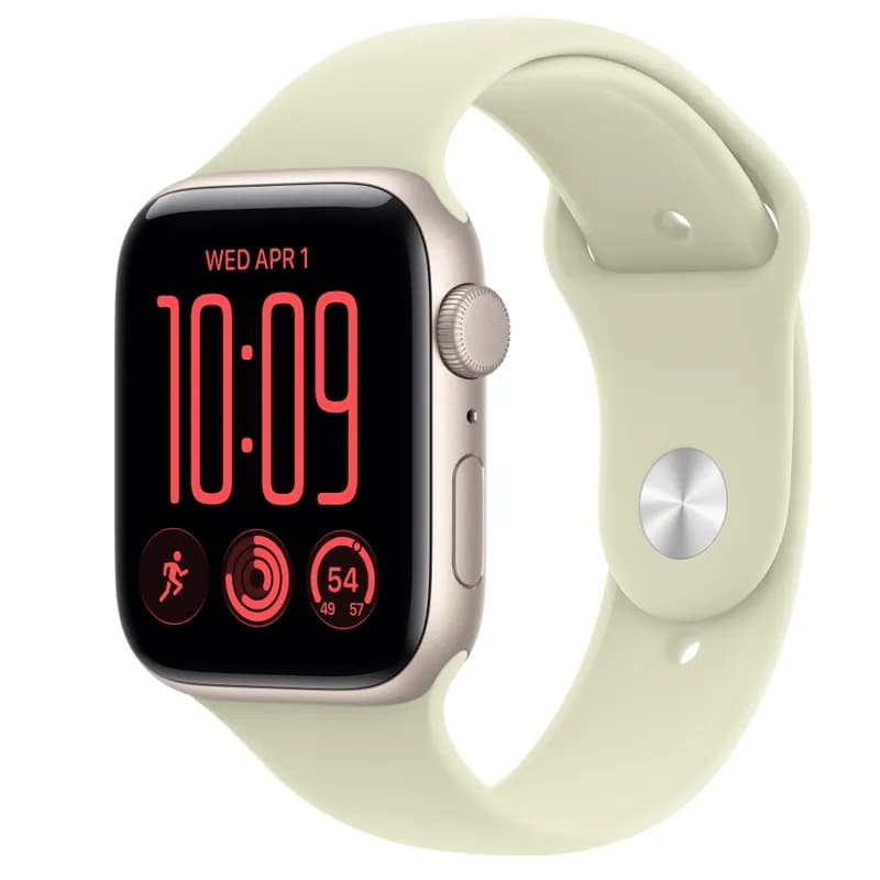 Смарт-годинник Apple Watch SE 3 GPS 44mm Starlight Aluminium Case with Pale Succulent Sport Band - M/L
