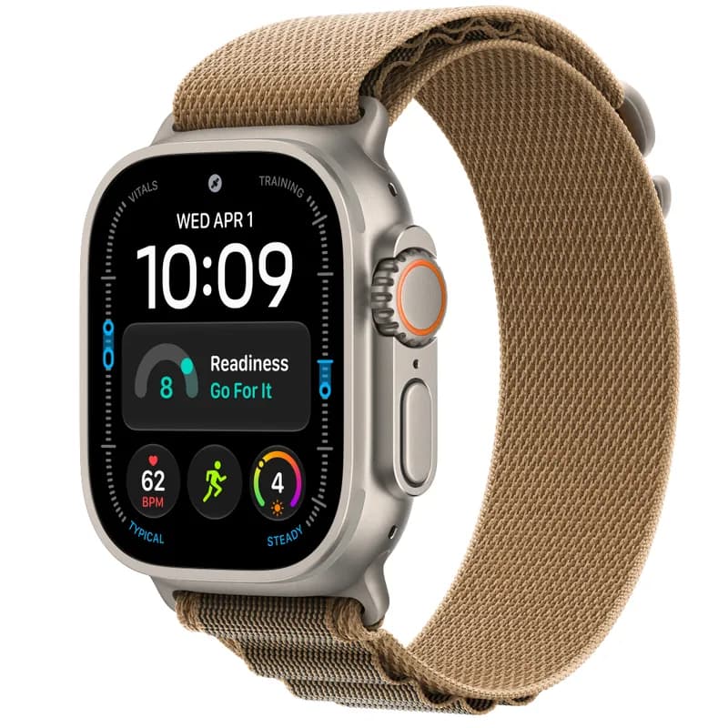 Смарт-годинник Apple Watch Ultra 4 GPS + Cellular 49mm Natural Titanium Case with Desert Alpine Loop - M
