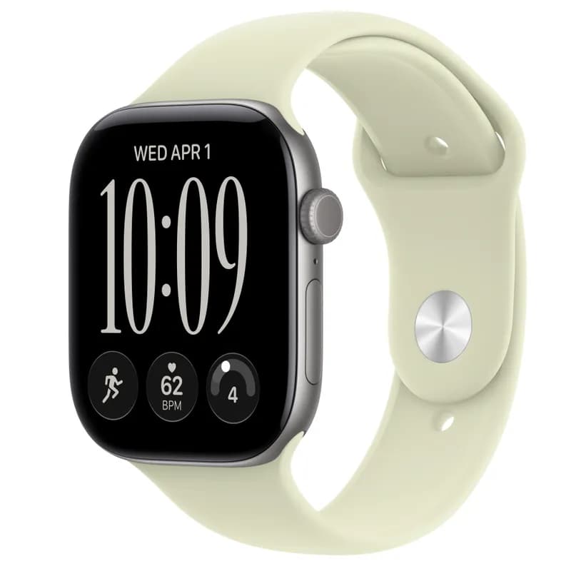 Смарт-годинник Apple Watch Series 12 GPS 46mm Space Gray Aluminium Case with Pale Succulent Sport Band - M/L