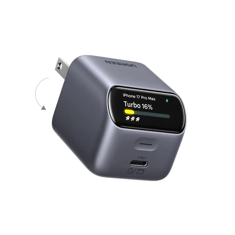 Мережевий зарядний пристрій UGREEN Nexode Pro 45W USB-C з дисплеєм Сірий (Gray)
