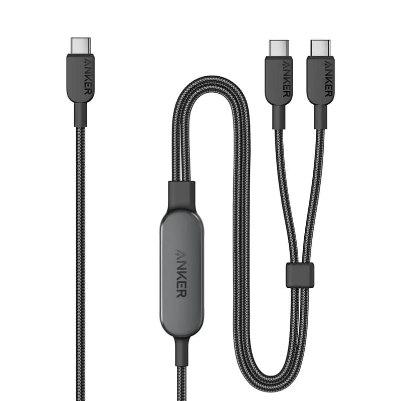 Кабель Anker 2-in-1 USB-C to USB-C 140W 1,2 м Чорний (Black)
